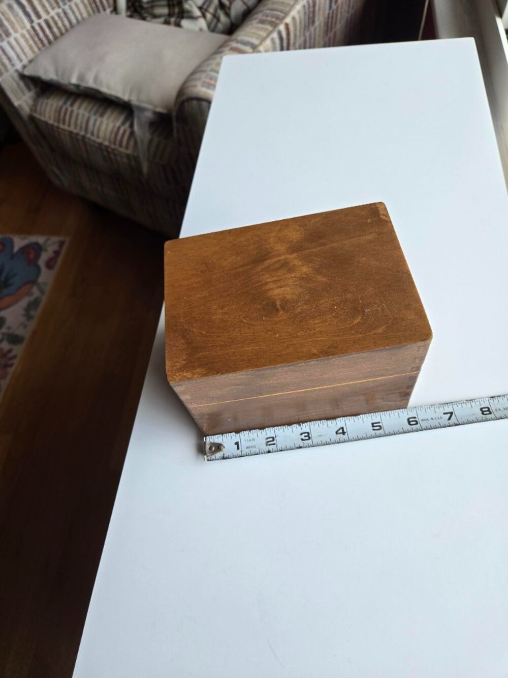PSI Dovetail Napa Valley Wood Recipe Box Vintage 3x5 Card Size